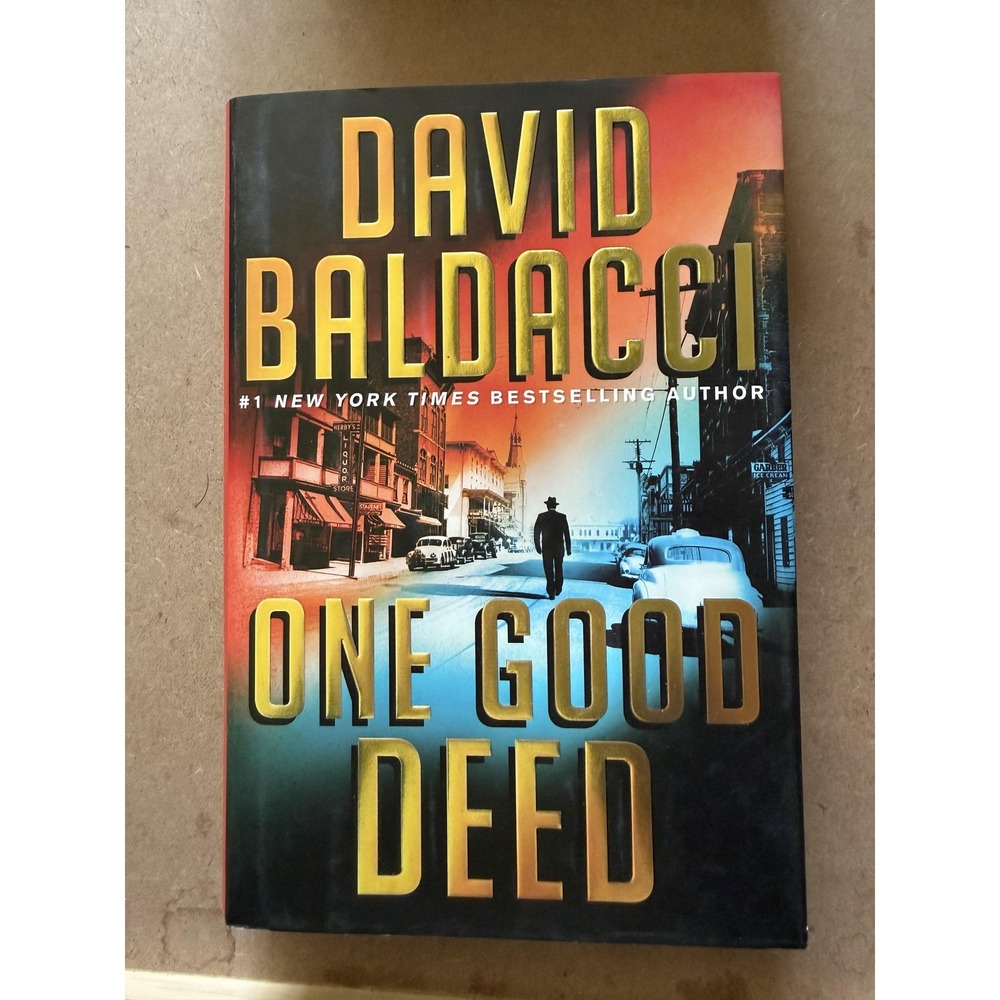 One Good Deed David Baldacci Hardcover Black Dust Jacket Fiction Adults